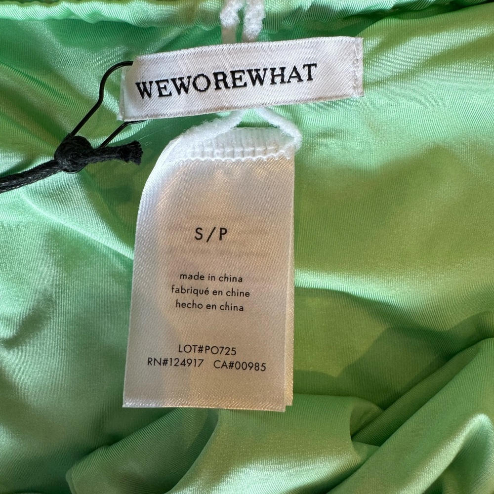 WeWoreWhat Mint Green and Blue Bikini Set- Size Small - Picture 2 of 2